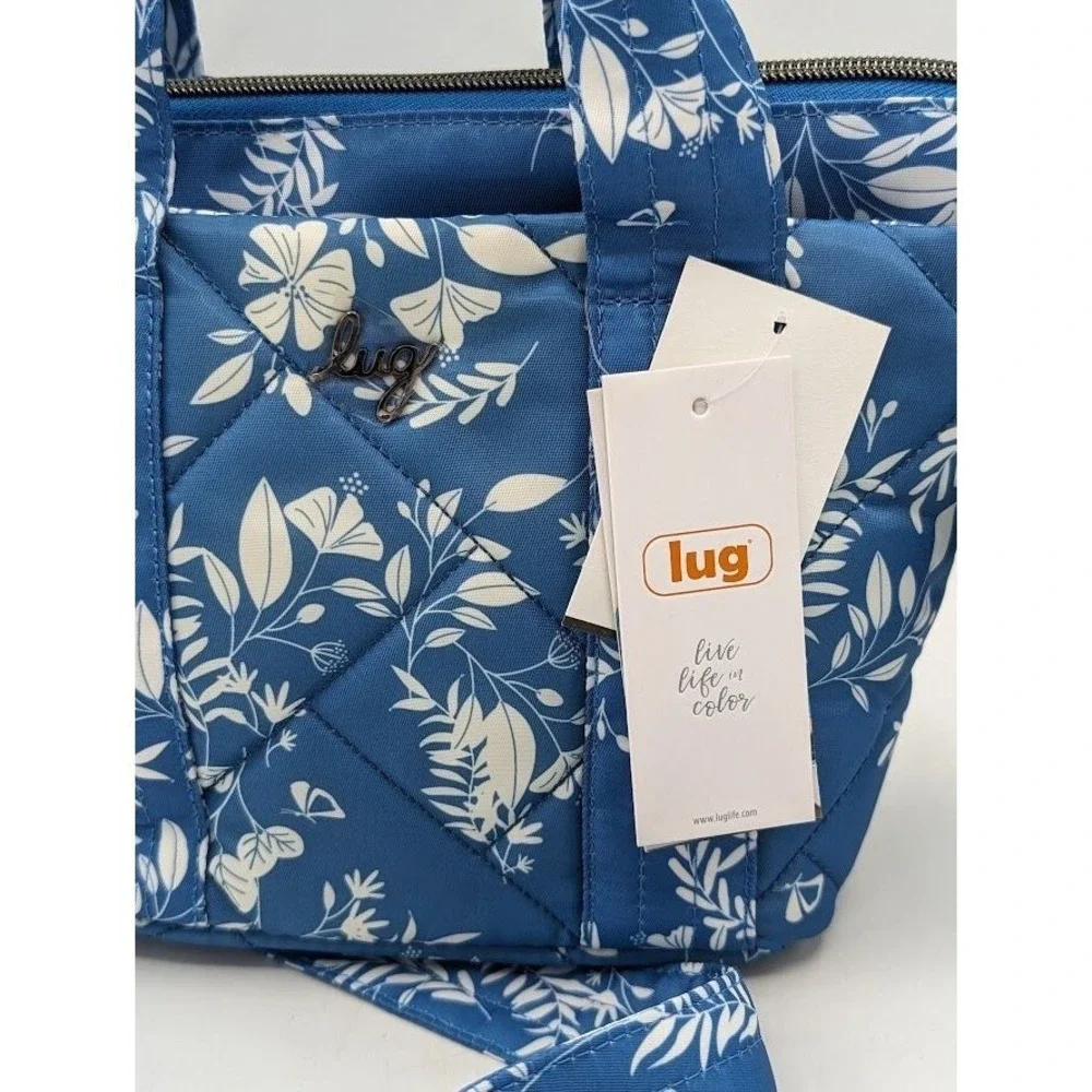 Lug Dory Mini Crossbody Handbag RFID Purse Floral Quilted Adjustable Strap NEW